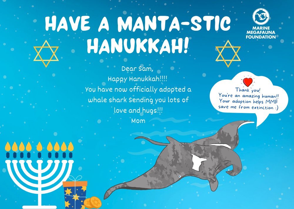 Adopt a manta ray: holiday gift adoption