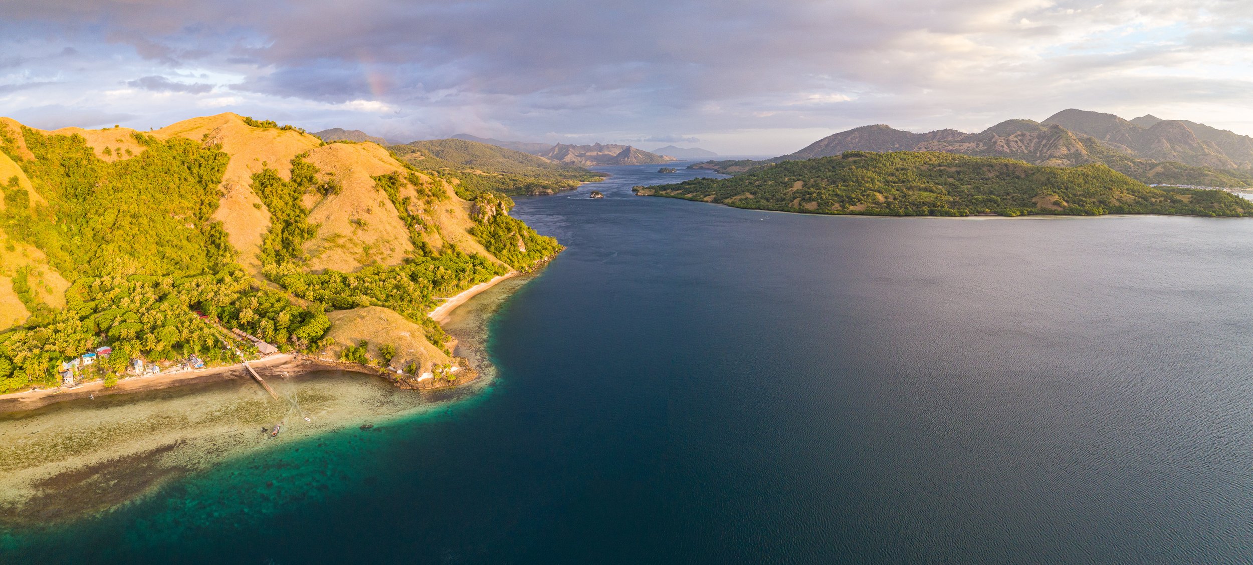 Komodo National Park, Indonesia, from the air