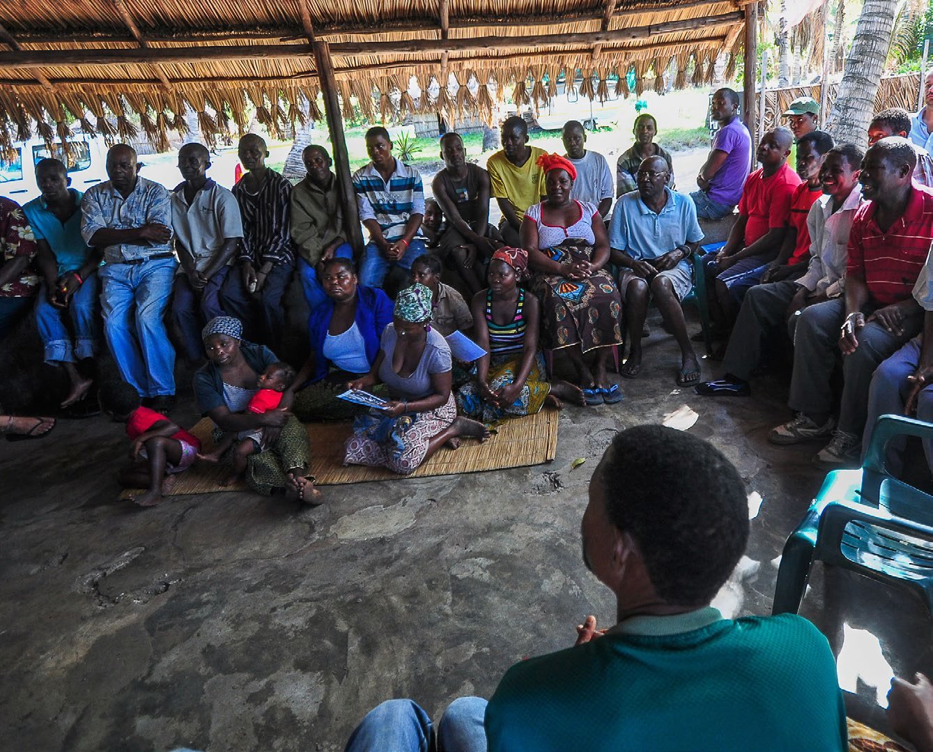 Community ambassadors share what they learn at monthly meetings in their own communities